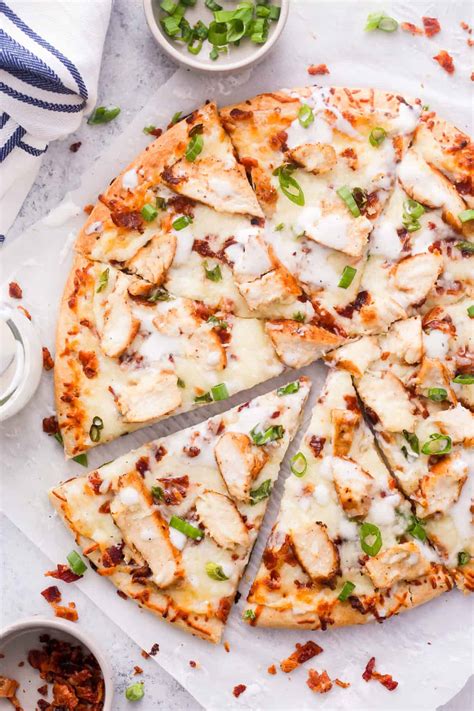 Chicken Bacon Ranch Pizza Easy Chicken Recipes