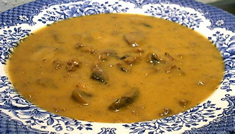 You can substitute pork or chicken for the ground lamb and beef if you prefer. BEEFY-MUSHROOM SOUP - Linda's Low Carb Menus & Recipes