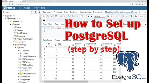 How To Set Up Postgresql And Create Databasesstep By Step Youtube