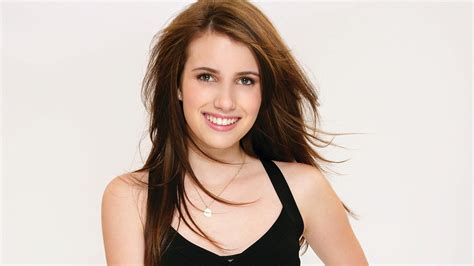 Pictures Emma Roberts Brown Haired Brunette Girl Smile 1920x1080