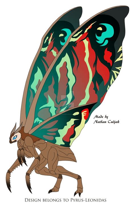 Mothra 2019 Redesign By Pyrus Leonidas On Deviantart Kaiju Design