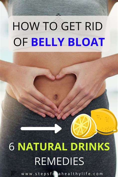 How To Get Rid Of Belly Bloat6 Natural Drinks Remedies Bloated Belly
