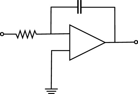 Electronic Integrator Composed Of An Operational Amplifier With