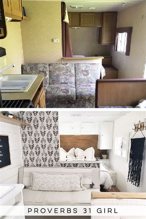 Tour This Budget Friendly Farmhouse Camper That Was Transformed For