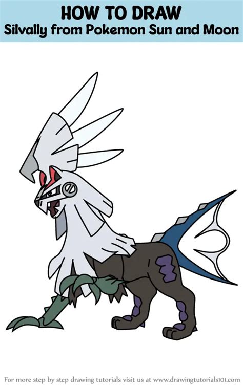 How To Draw Silvally From Pokemon Sun And Moon Pokémon Sun And Moon