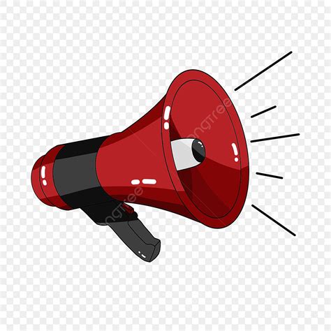 Megaphone Speaker Png Image Red Megaphone Speaker Horn Clipart