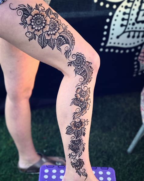 Full Leg Henna Design Henna Tattoo Leg Henna Leg Henna Designs Henna Leg Tattoo