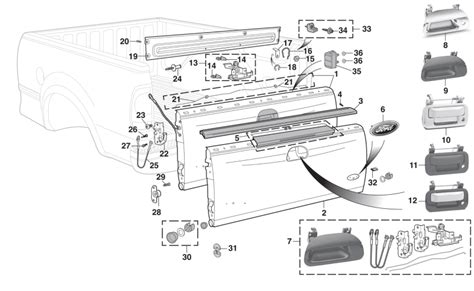 2013 Ford F 150 Tailgate Parts Diagram