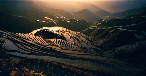 Wallpaper Sunlight Landscape Mountains China Water Nature