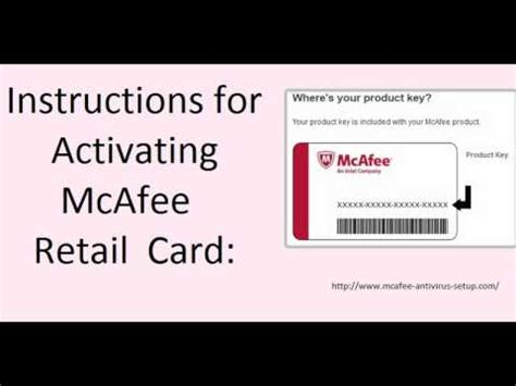 To activate your new card, you have to be enrolled in online banking. How to Activate (Redeem) McAfee® Retail Card - YouTube