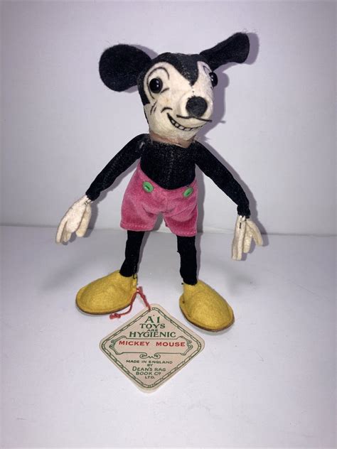 Deans Rag Book Mickey Mouse Antique From 1930s With Tag Ebay