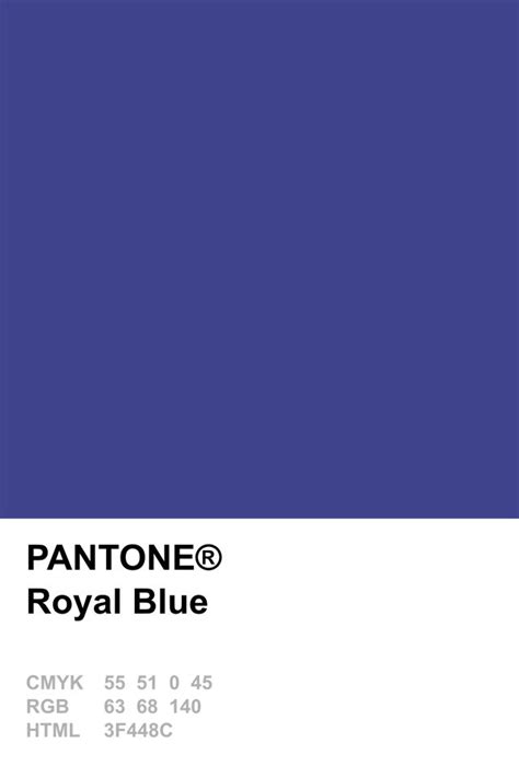 Pantone 2014 Royal Blue Pantone Blue Pantone Colour Palettes