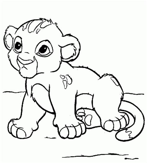 Free Printable Simba Coloring Pages For Kids