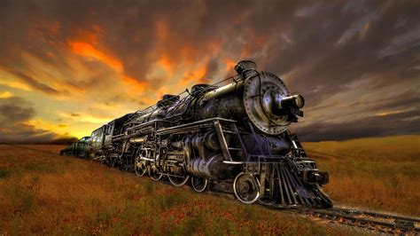 Trains Artwork Hd Beautiful Steam Train Art Wallpaper Trains