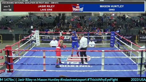 2023 Usa Boxing National Qualifier Em 147lbs Jasir Riley Vs Mason