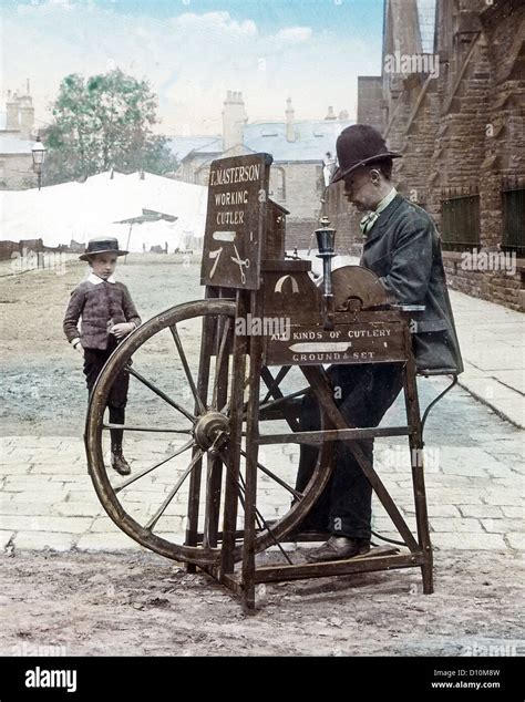 Bradford Knife Grinder Victorian Period Stock Photo Alamy