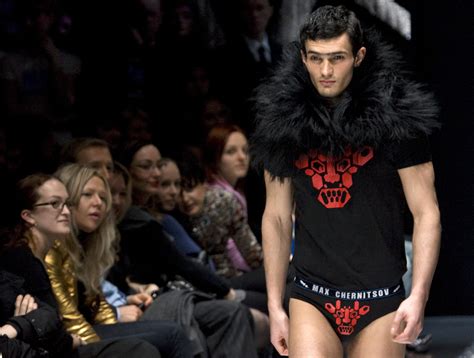 models present creations during russian fashion week