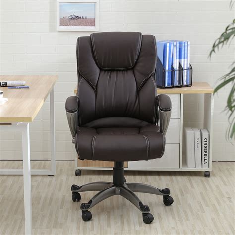 Furmax office chair high back leather computer chair. Executive Office Chair High-Back Task Ergonomic Computer ...