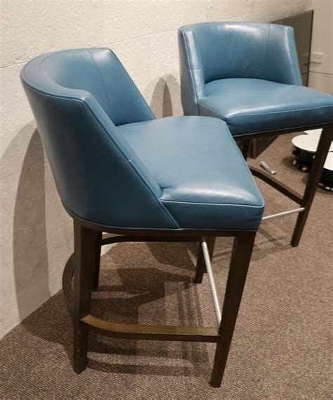 Check spelling or type a new query. ENO Low Back Bar Stools w/Blue Leather (purchased for ...
