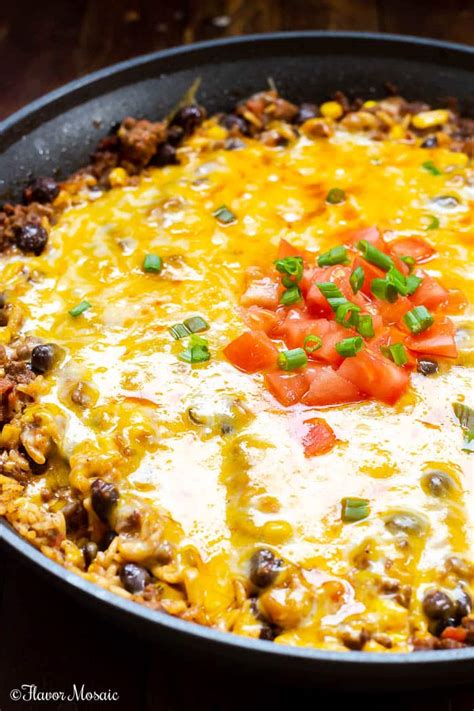 Mexican Beef And Rice Casserole Flavor Mosaic