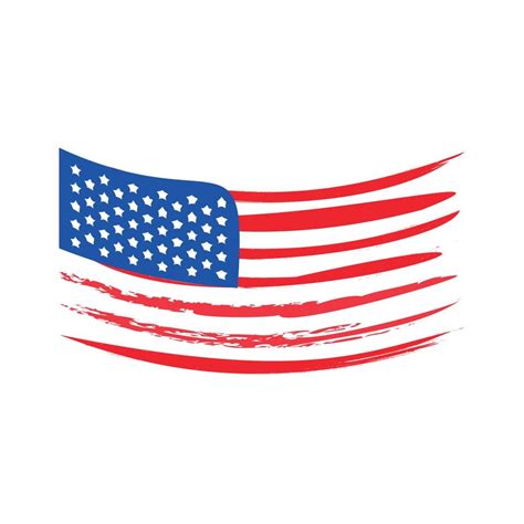 American Flag Vector 12246186 Vector Art At Vecteezy