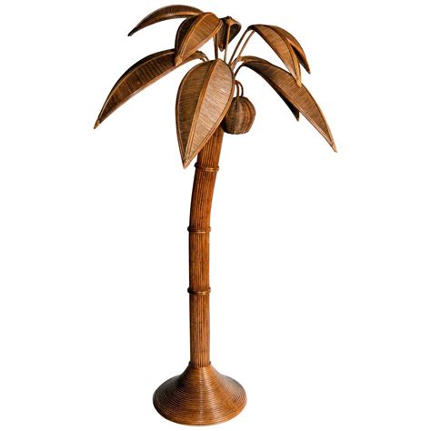 If you love palm trees and you need a new table lamp or floor lamp for your beach home, you will find it below. 1970s Large Palm Tree Floor Lamp in Bamboo at 1stdibs