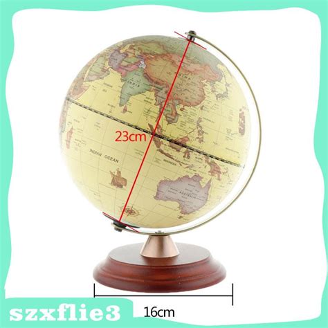 Fgma Shasha World Globe Atlas Map With Swivel Stand Geography