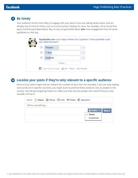 Facebook Page Publishing Tips