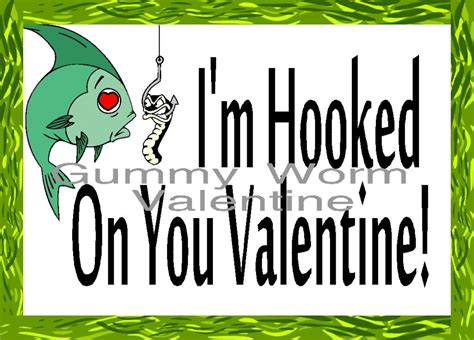 Hooked On You Printable Valentine Bag Topper Diy Party Mom