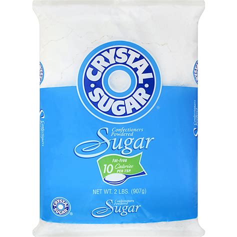 Crystal Sugar Confectioners Powdered Sugar 2 Lb Bag Tonys