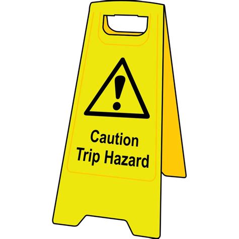 Caution Trip Hazard Floor Sign Stand 4706 Ese Direct
