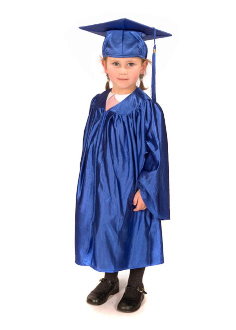 10 X Childrens Nursery Graduation Gown And Cap Shiny Ebay