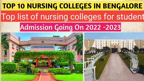 Top 10 Nursing Colleges In Bengalore 2022 Nursing Admission Going On