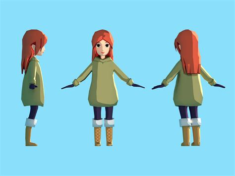 Low Poly Character By Erika Henell On Dribbble
