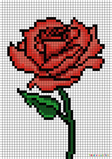 Cool Pixel Art Pixel Art Rose Pour Maman Codesign Magazine Daily Updated Magazine