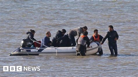 English Channel Migrants Boats Using Surge Tactics Bbc News