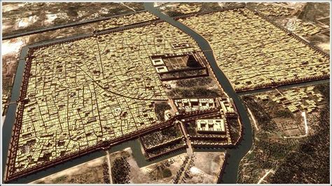 Ancient Babylon City Map