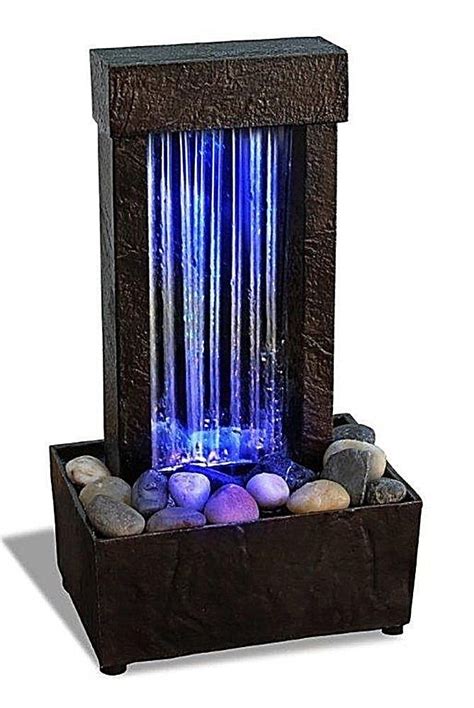 Indoor Tabletop Zen Relaxing Mirrored Fountain Home And Office Decoration