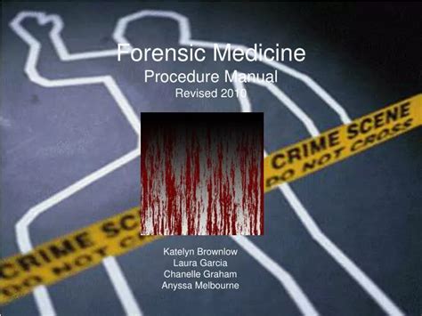 Ppt Forensic Medicine Procedure Manual Revised 2010 Powerpoint