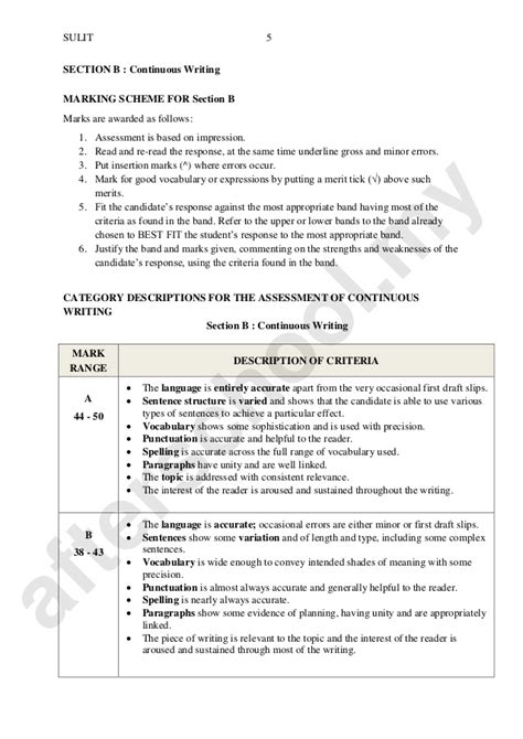 Section b is called continuous writing and you are given 5 choices to choose from. Trial sbp-english-spm-2015-k1&k2&skema