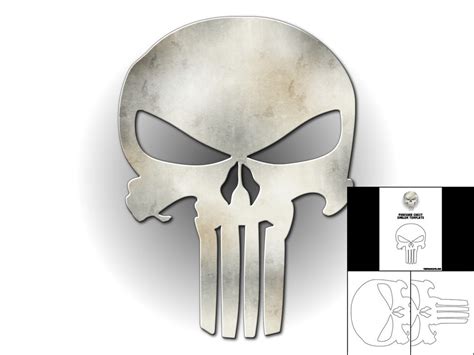 Template For Punisher Chest Emblem The Foam Cave
