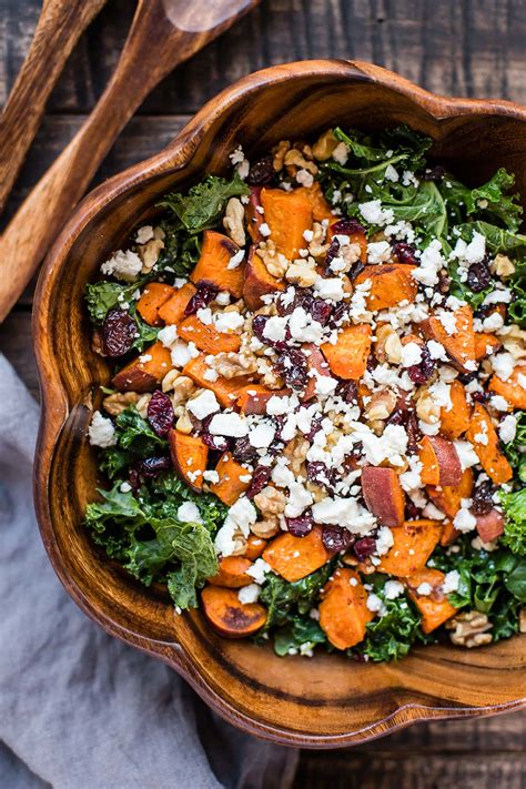 Roasted Sweet Potato Salad With Cranberries Walnuts And Goat Cheese — Foraged Dish