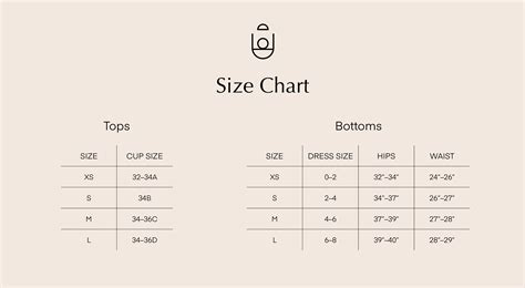 Swim Size Chart A Visual Reference Of Charts Chart Master