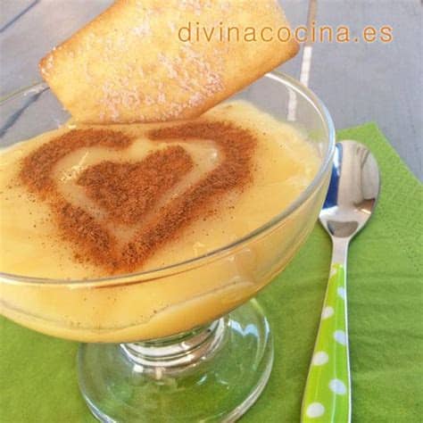 Guía de recetas para cocinar. Receta de crema inglesa con galletas - Divina Cocina