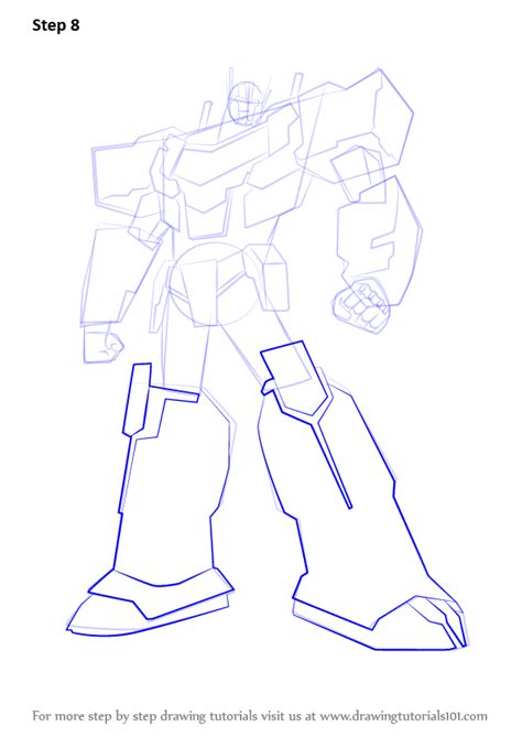 How To Draw Optimus Prime From Transformers Transformers Step By Step