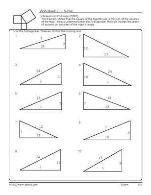 Notice that, since we know the hypotenuse and one other side, the third side is determined, due to pythagoras' theorem. Hypotenuse Leg Theorem Worksheet - worksheet