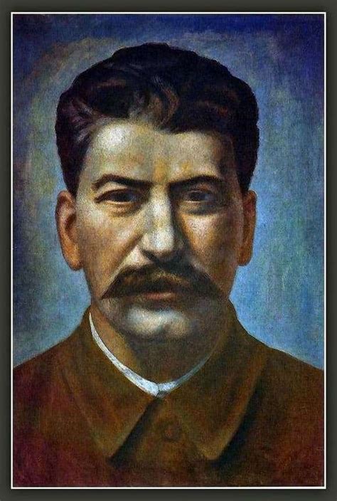 Description Of The Painting By Pavel Filonov “portrait Of Joseph Stalin