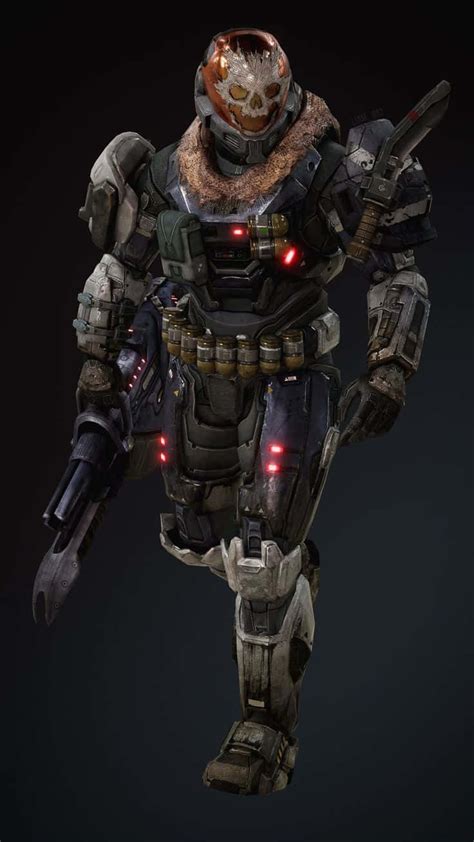 Download Emile The Fierce Spartan Supersoldier From Halo Series In