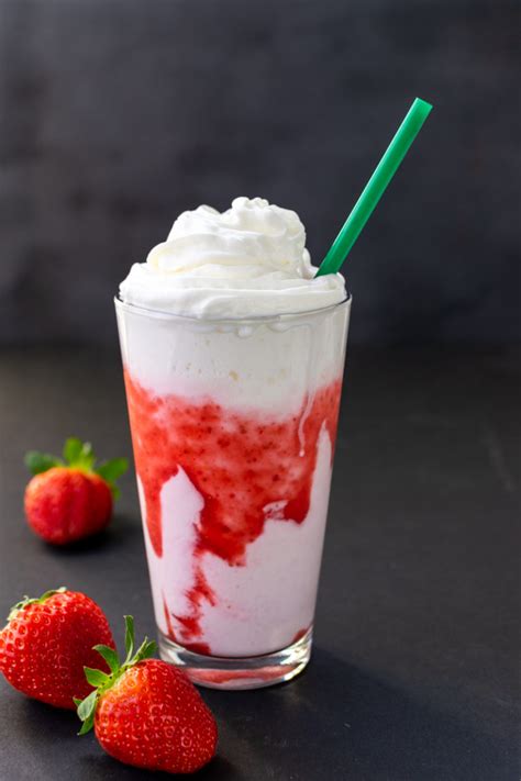 Starbucks Strawberry Frappuccino Recipe With Purée Sauce Sweet Steep