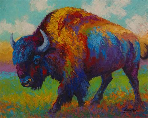 Prairie Muse Bison By Marion Rose